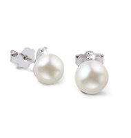 Pendientes Namuri Mujer HYBRID PEARLS in Oro blanco Diamante ONPBT-9
